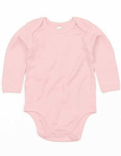 Baby Organic Long Sleeve Bodysuit - Powder Pink