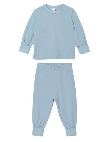 Baby Pyjamas in Dusty Blue