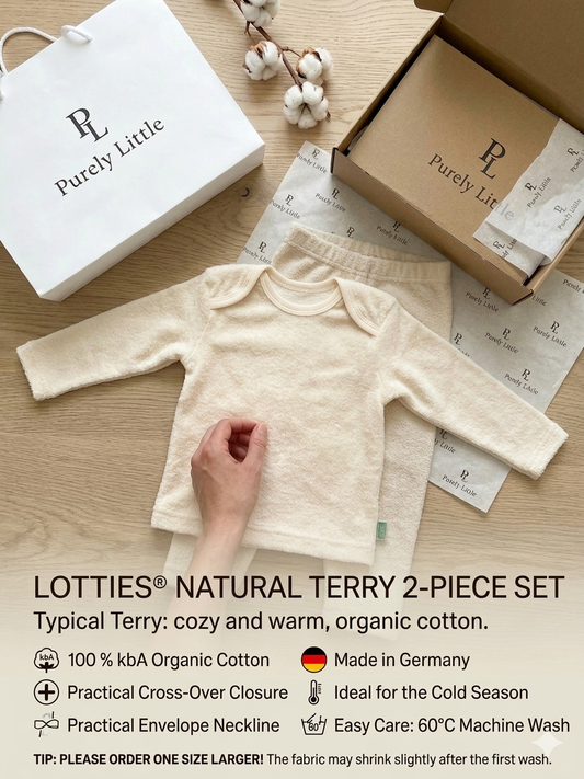 Children's Pajamas Terry Cloth Natural Made of Cotton