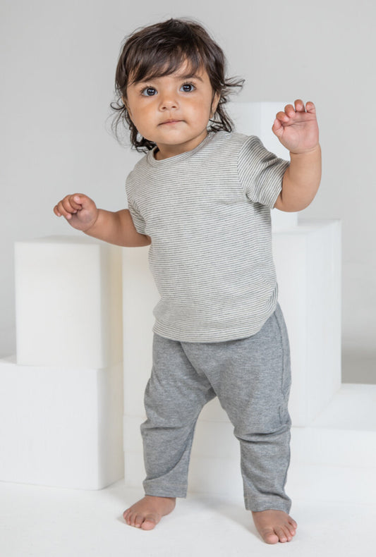 Baby Leggings - Heather Grey Melange,